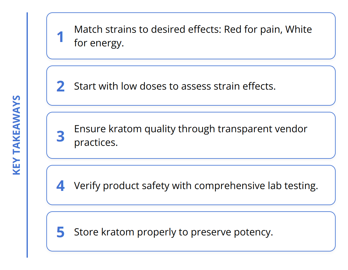 Key Takeaways - What to Consider When Choosing Kratom Leaf Powders