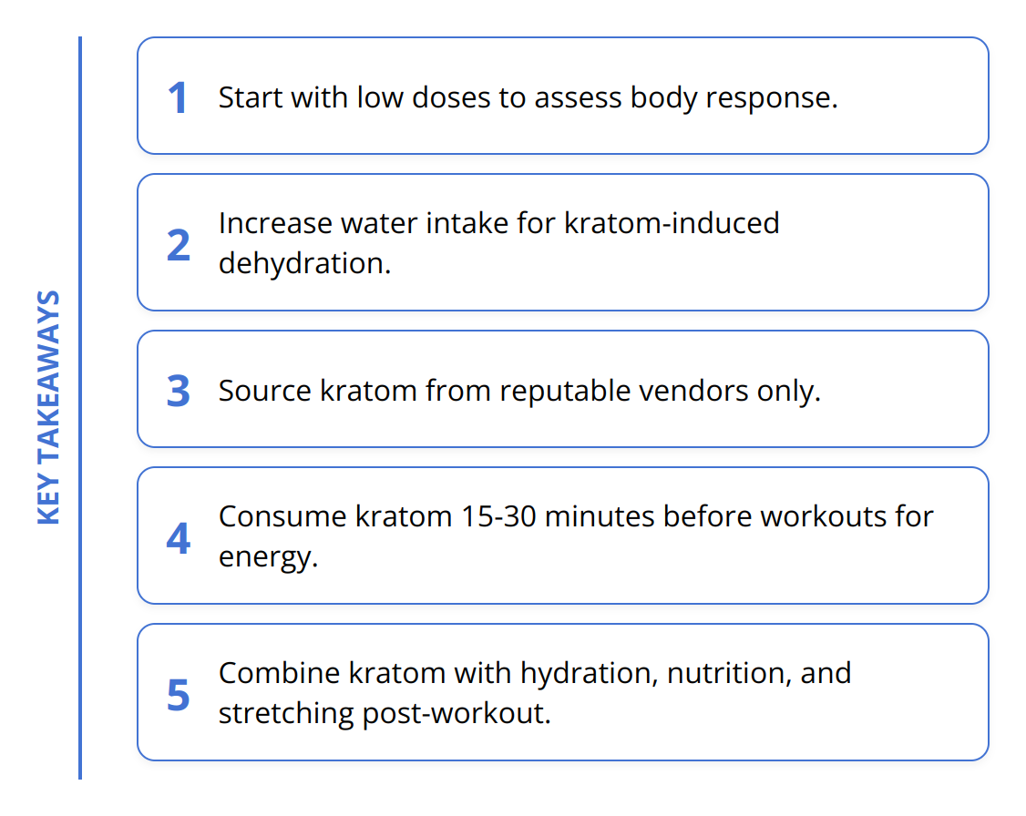 Key Takeaways - How to Incorporate Kratom into Your Exercise Routine