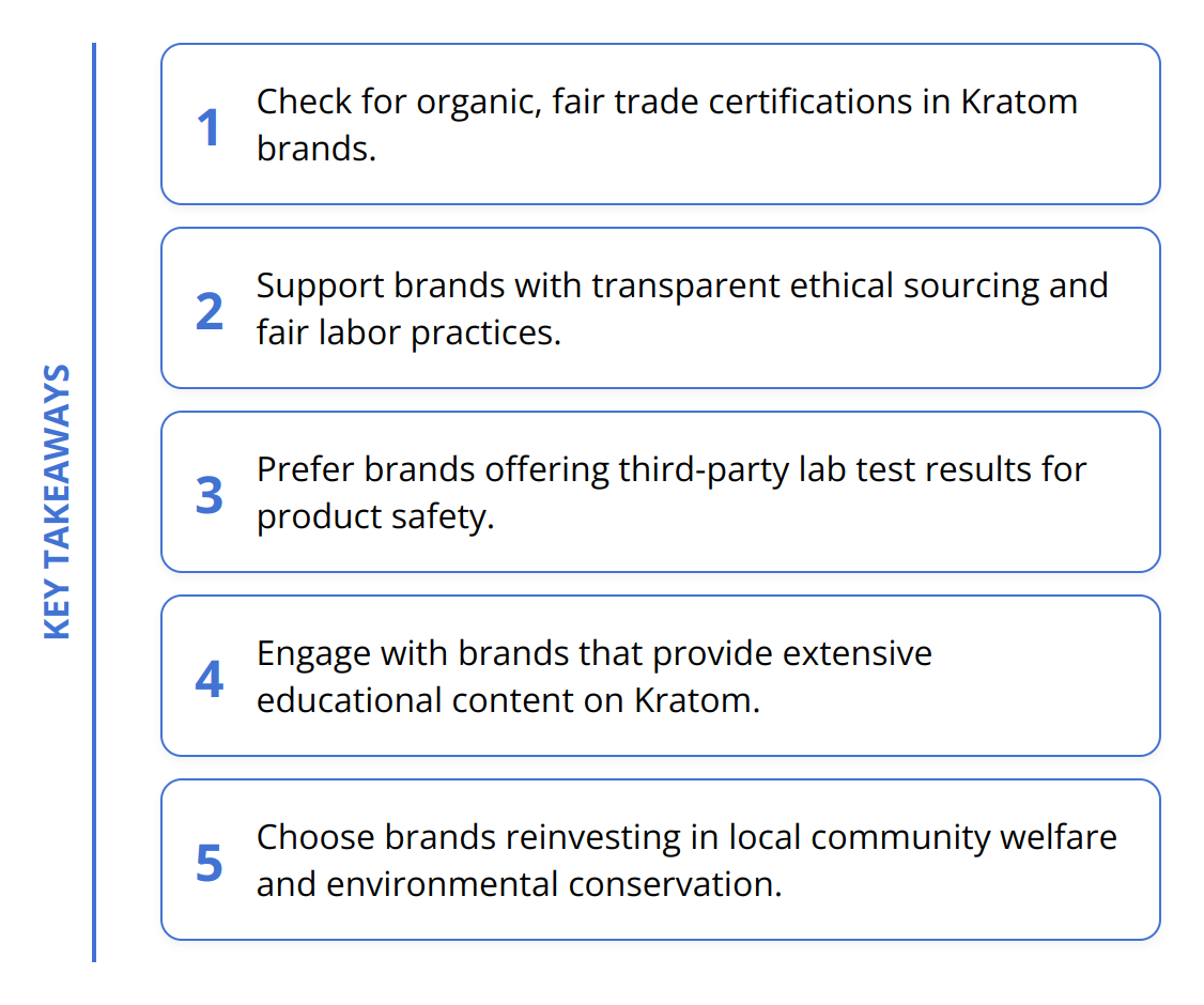 Key Takeaways - What Sets Sustainable Kratom Brands Apart