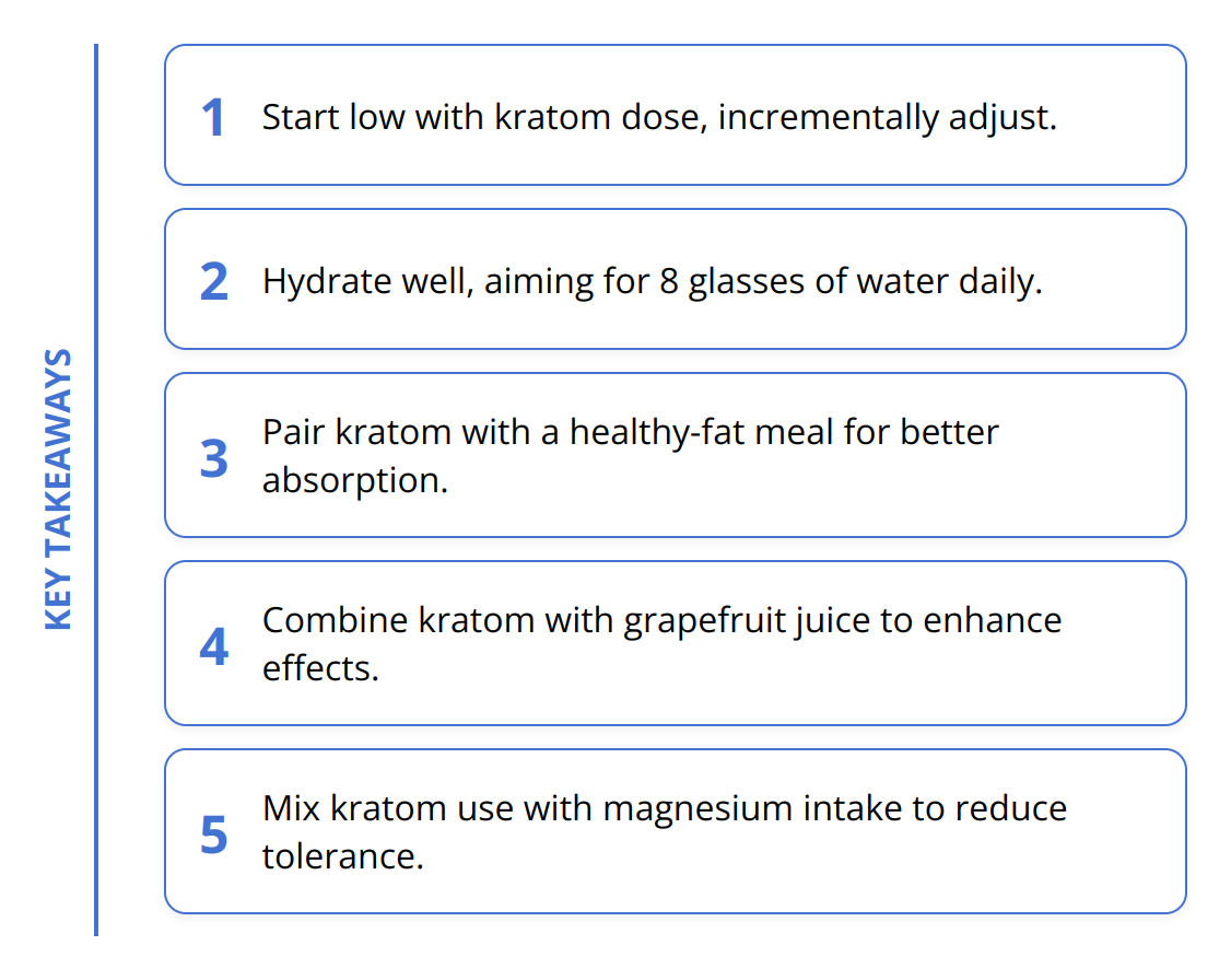 Key Takeaways - Enhancing Kratom Effects Naturally: Best Practices