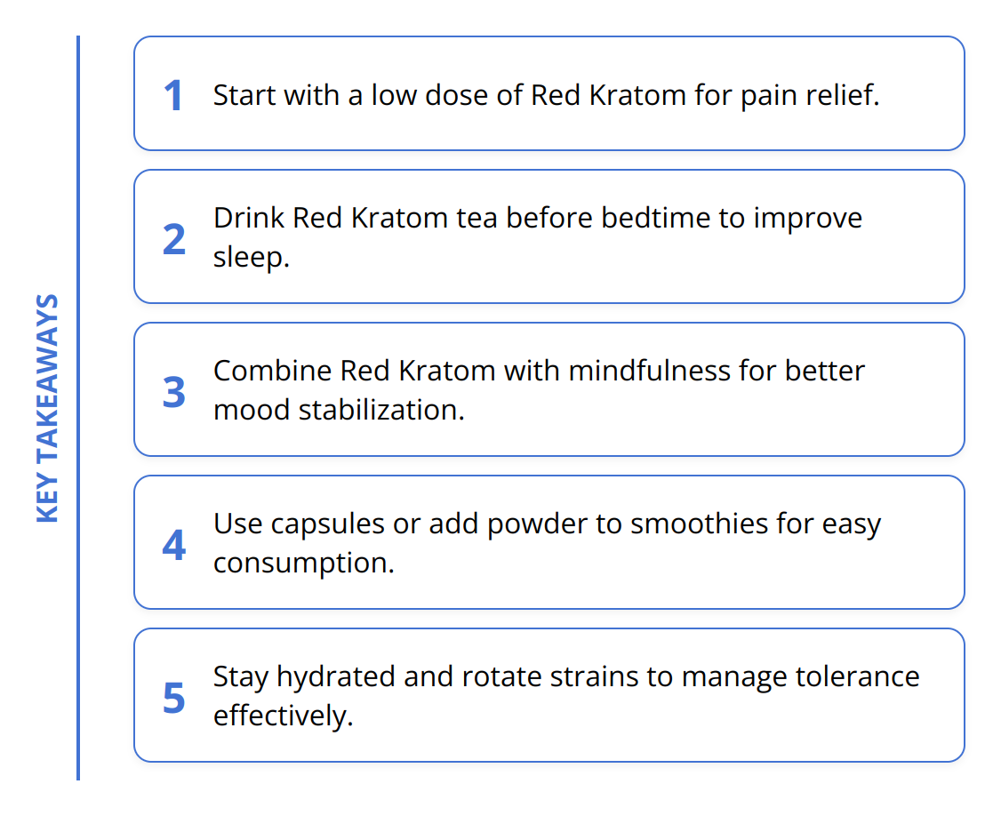 Key Takeaways - Why Choose Red Kratom for Wellness
