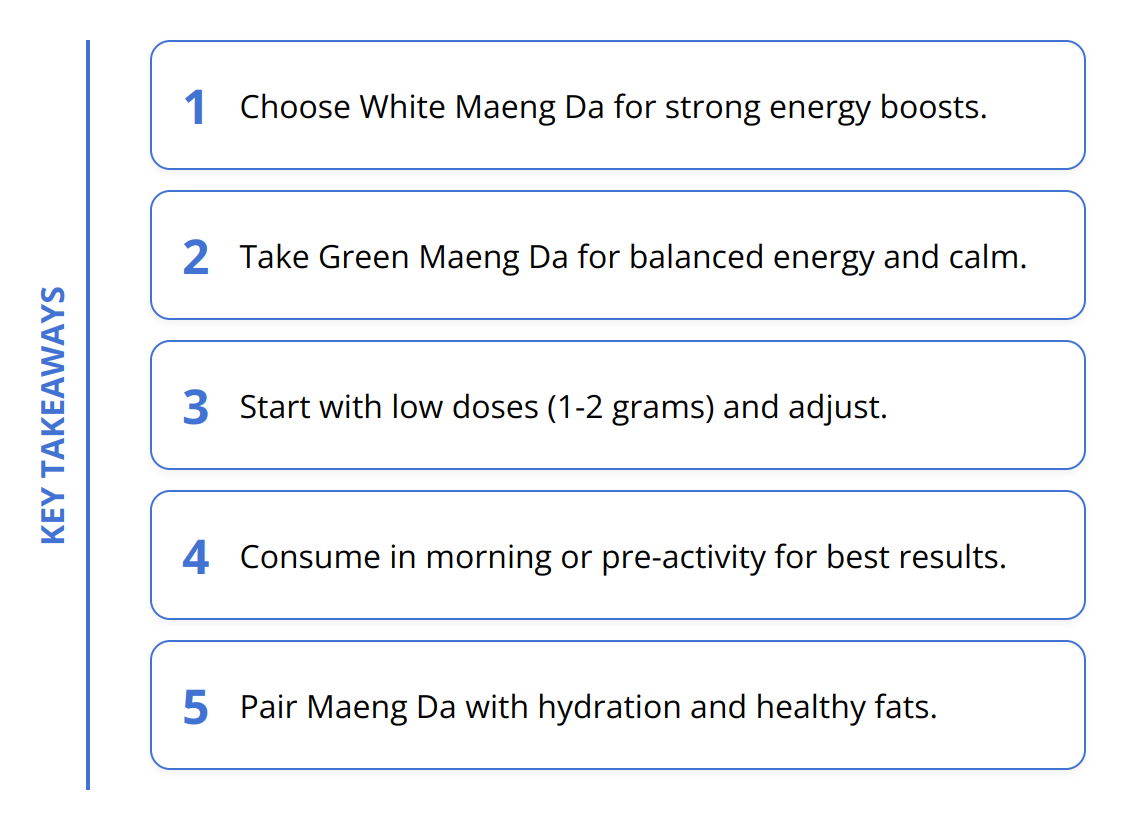 Key Takeaways - How to Boost Your Energy Levels With Maeng Da