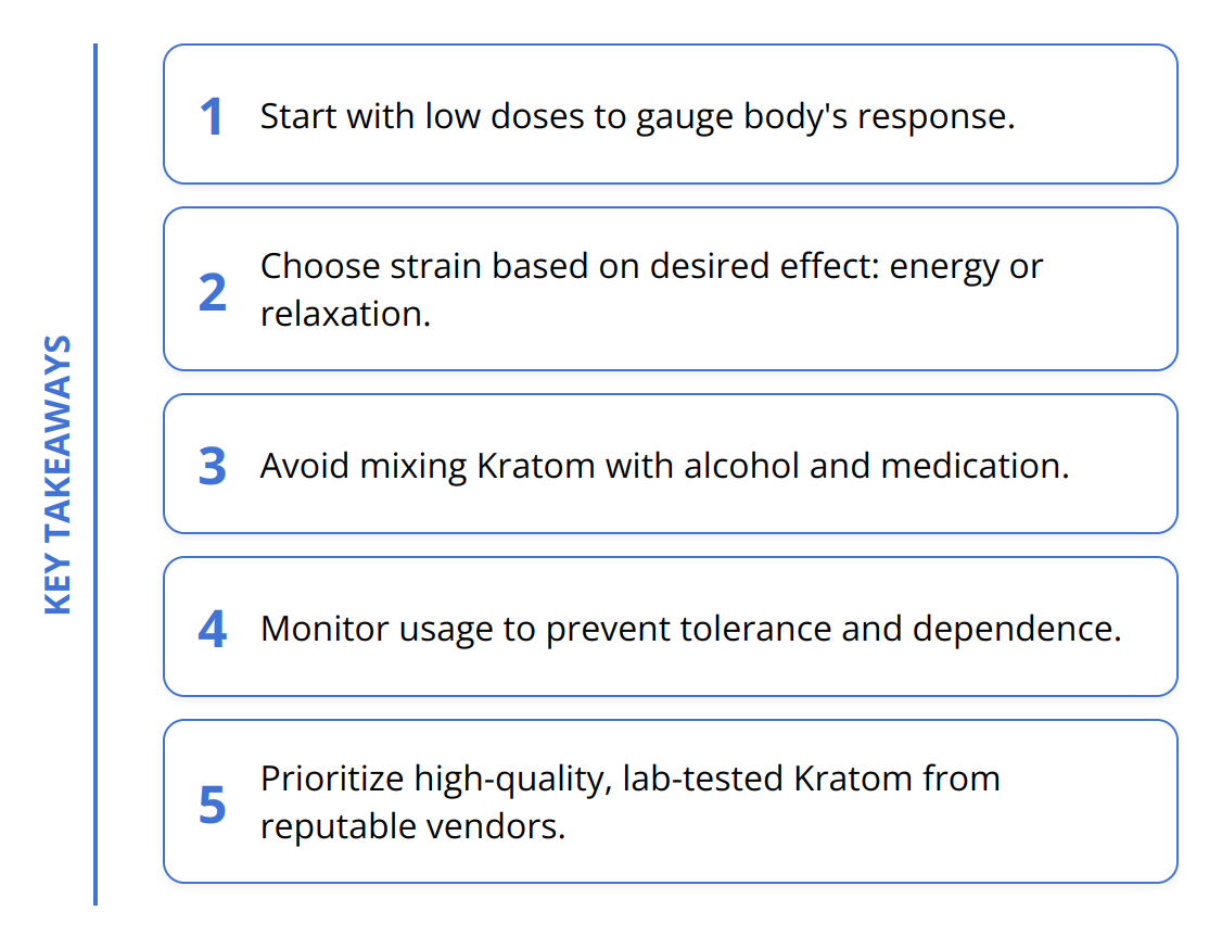 Key Takeaways - Safe Kratom Consumption Tips [Guide]