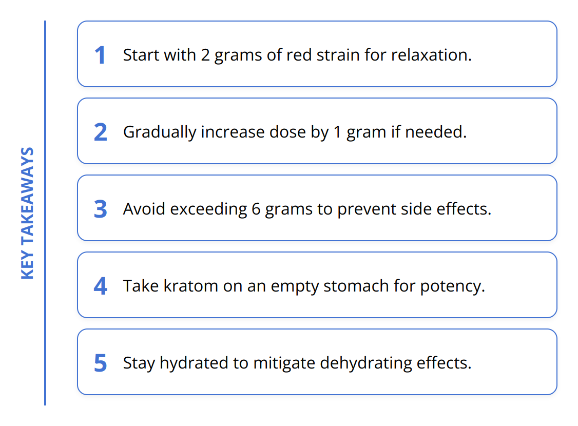 Key Takeaways - What Kratom Strains Are Best for Relaxation