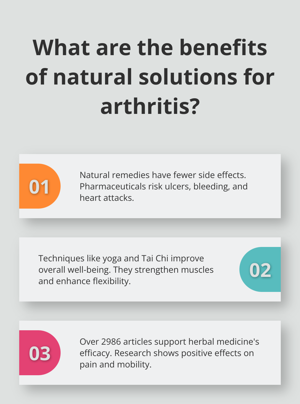 Fact - What are the benefits of natural solutions for arthritis?