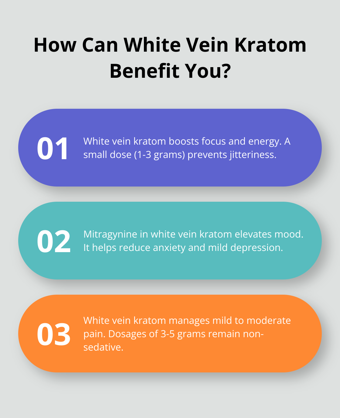 Fact - How Can White Vein Kratom Benefit You?