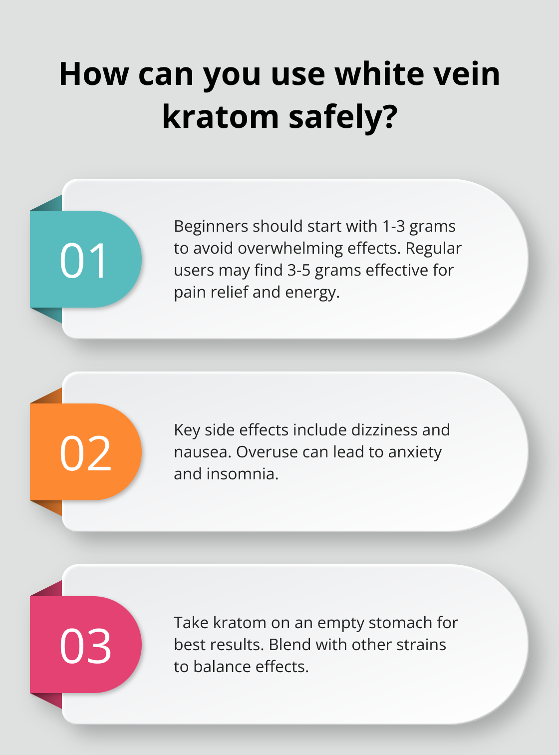 Fact - How can you use white vein kratom safely?